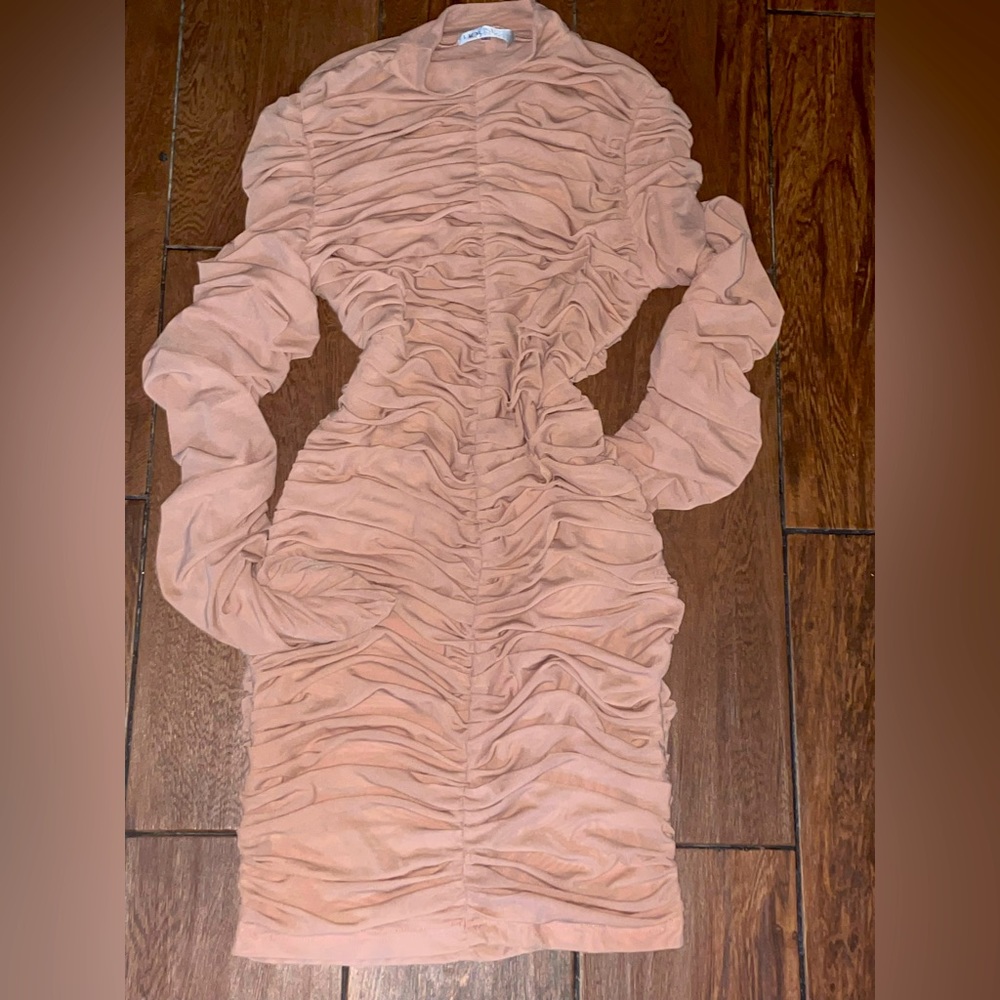 House of CB peach/pink dress.